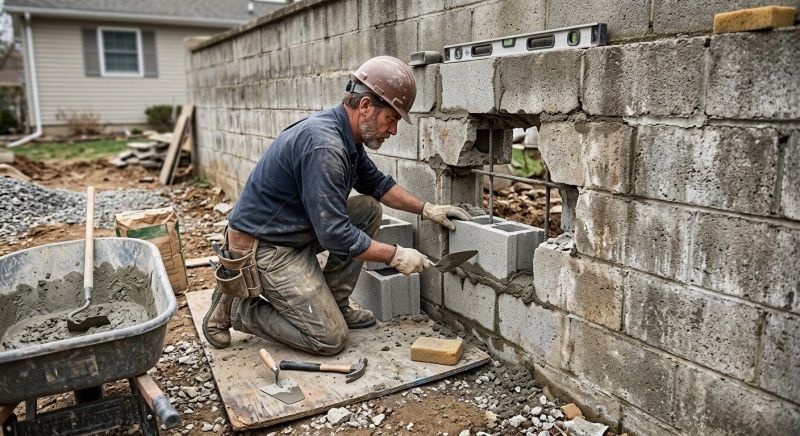 Block Wall Repair in Copperhill, TN