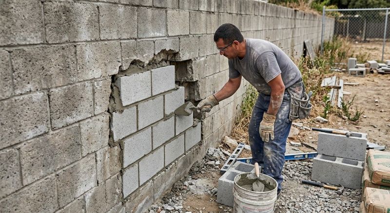 Block Wall Repair in Towns County, GA