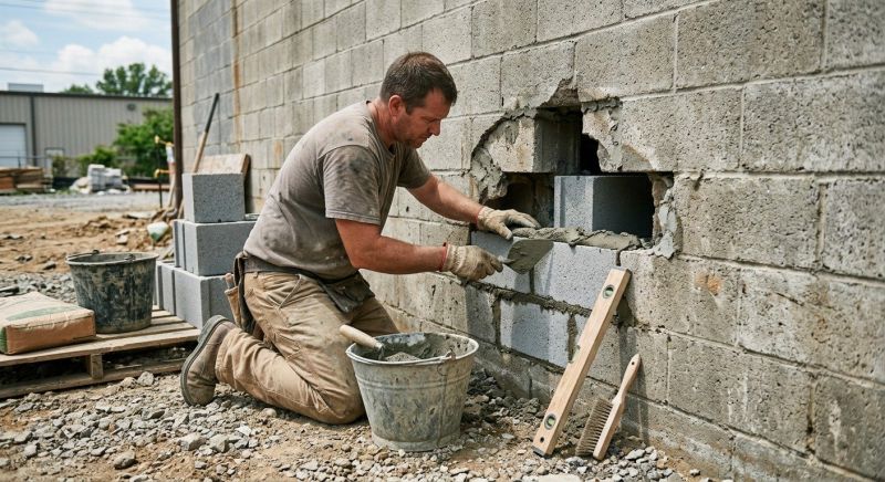 Block Wall Repair in White County, GA