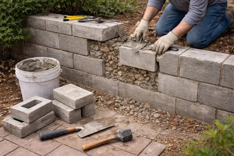Block Wall Repair in Young Harris, GA