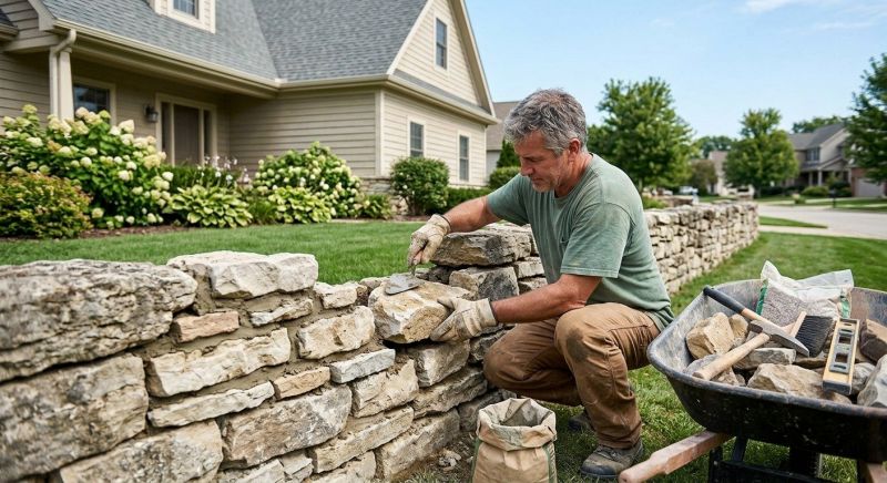 Brick Fence Repair in Blairsville, GA