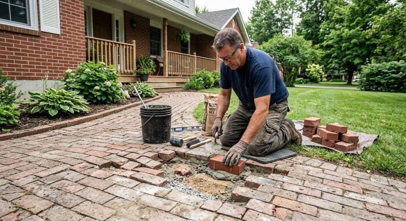 Brick Flatwork Repair in Towns County, GA