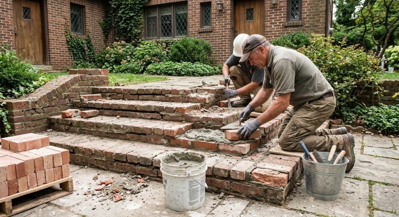 Brick Stairs Repair in Blairsville, GA