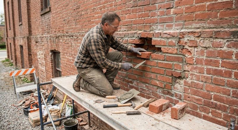 Brick Stairs Repair in Morganton, GA