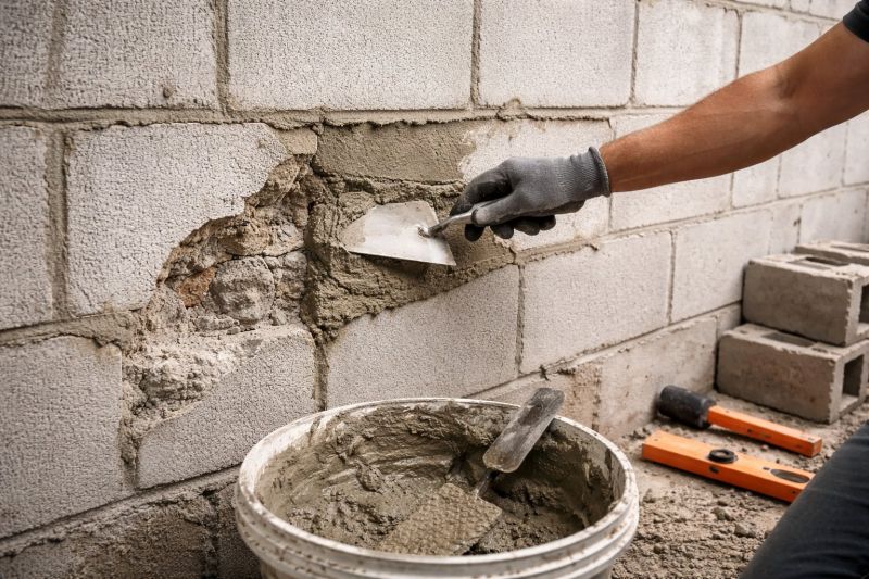 Cinder Block Wall Repair in Helen, GA