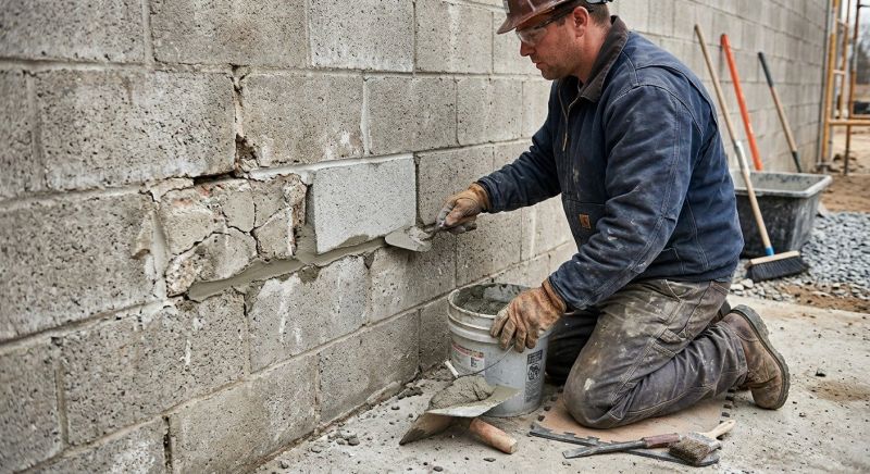 Concrete Block Repair in Blairsville, GA