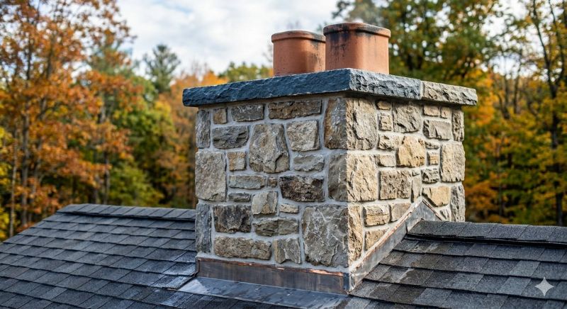 Stone Chimney Installation in Copperhill, TN