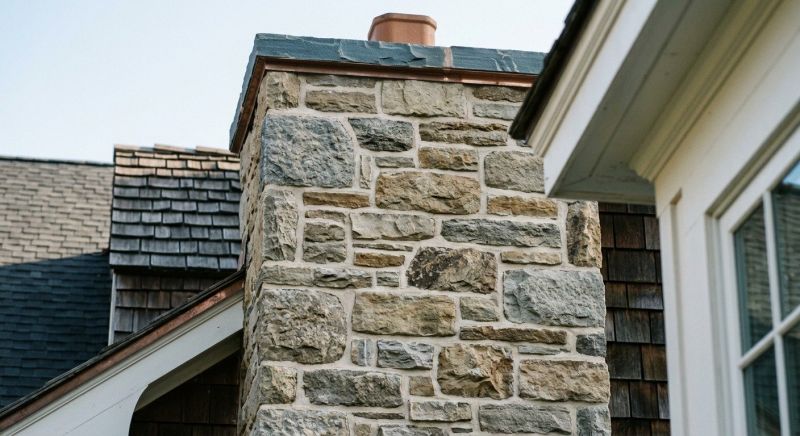 Stone Chimney Installation in Suches, GA