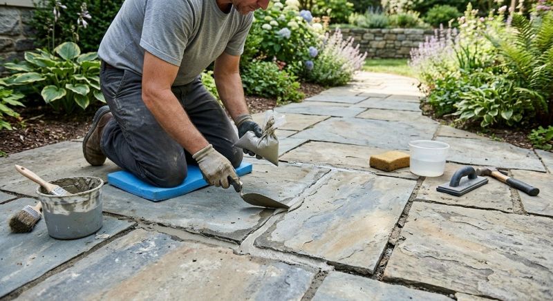 Stone Walkway Repair in Blairsville, GA