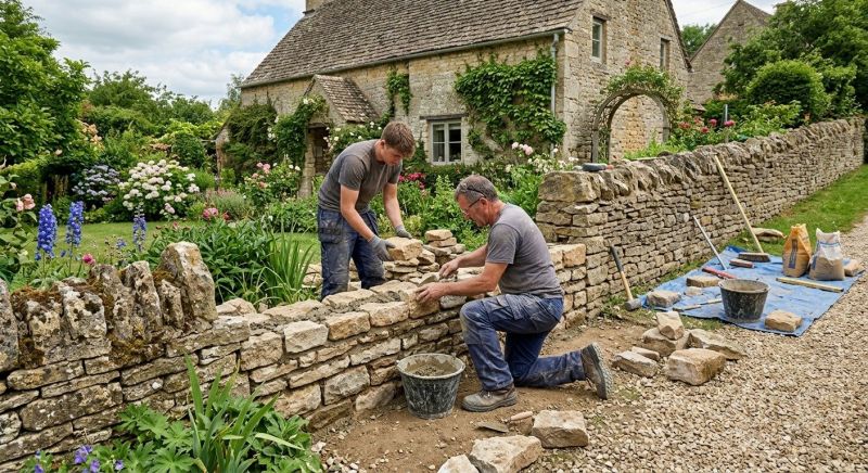 Stone Wall Repair in Fannin County, GA